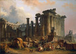 Hubert Robert - Ruins of a Doric Temple