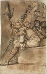 Salvator Rosa - Three Soldiers Resting