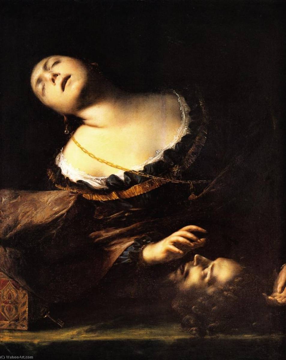 Museum Art Reproductions Herodias with the head of the Baptist,, 1635