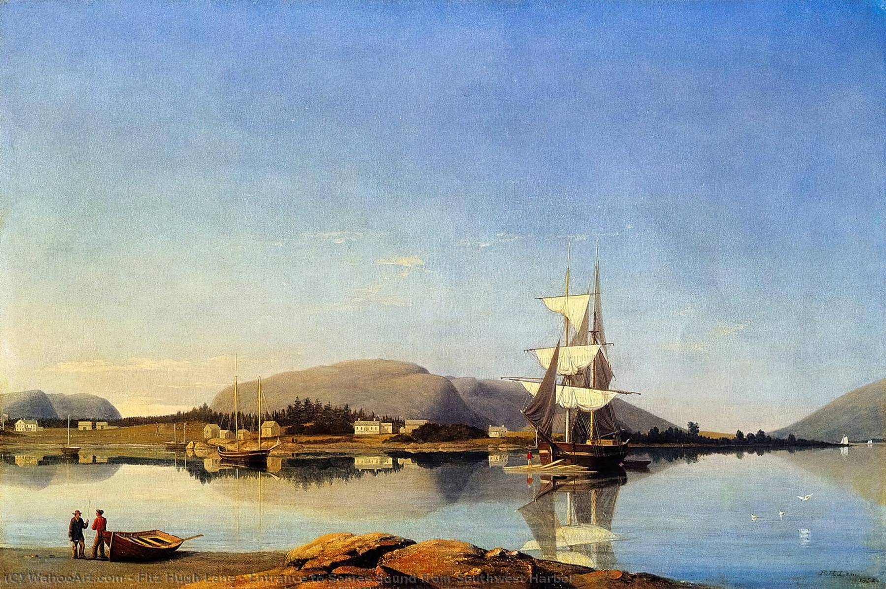 Paintings Reproductions Entrance to Somes Sound from Southwest Harbor