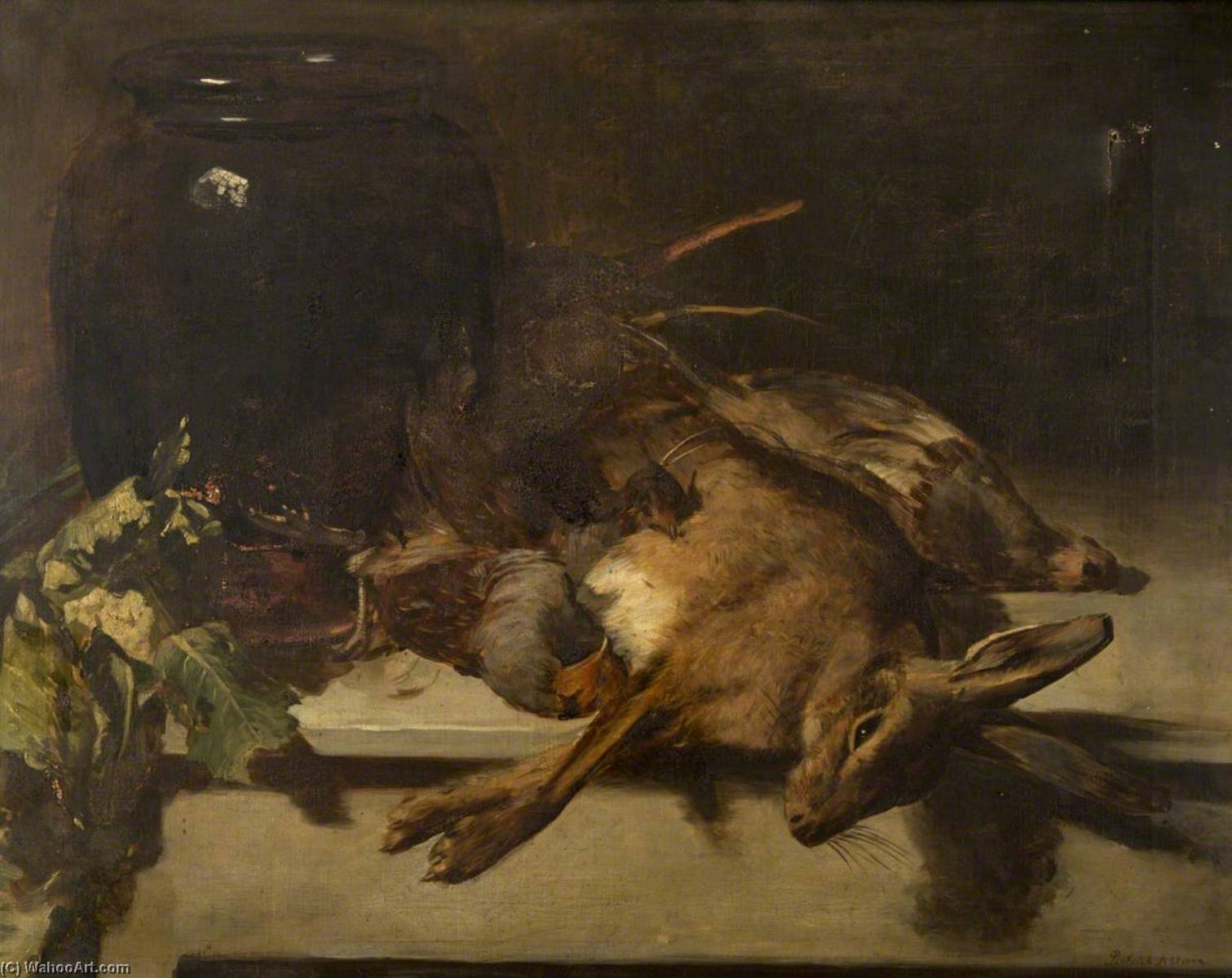 Art Reproductions Still Life with a Hare and Partridges by Patrick