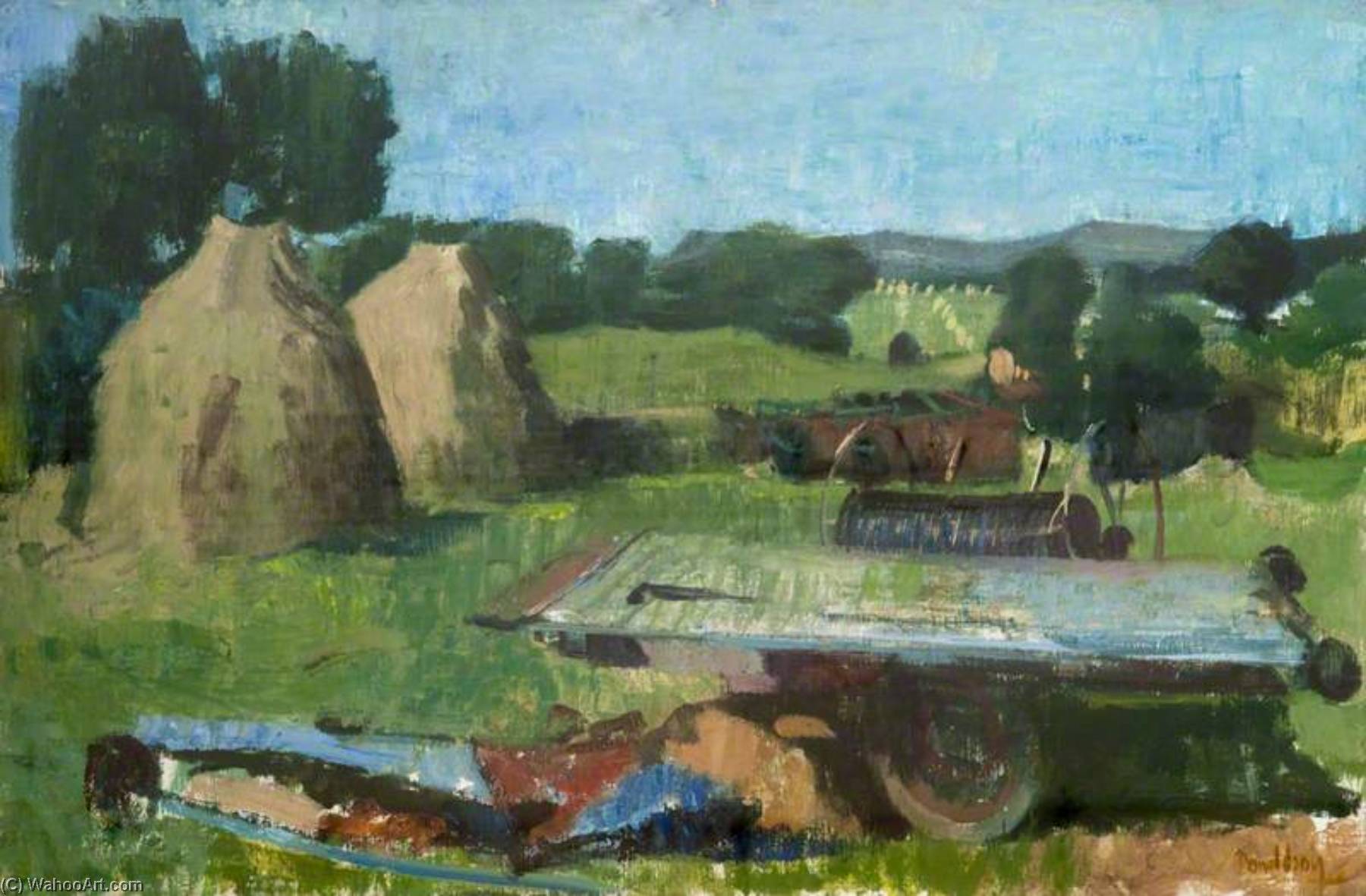 Art Reproductions Landscape outside Glasgow, 1955 by David Abercrombie