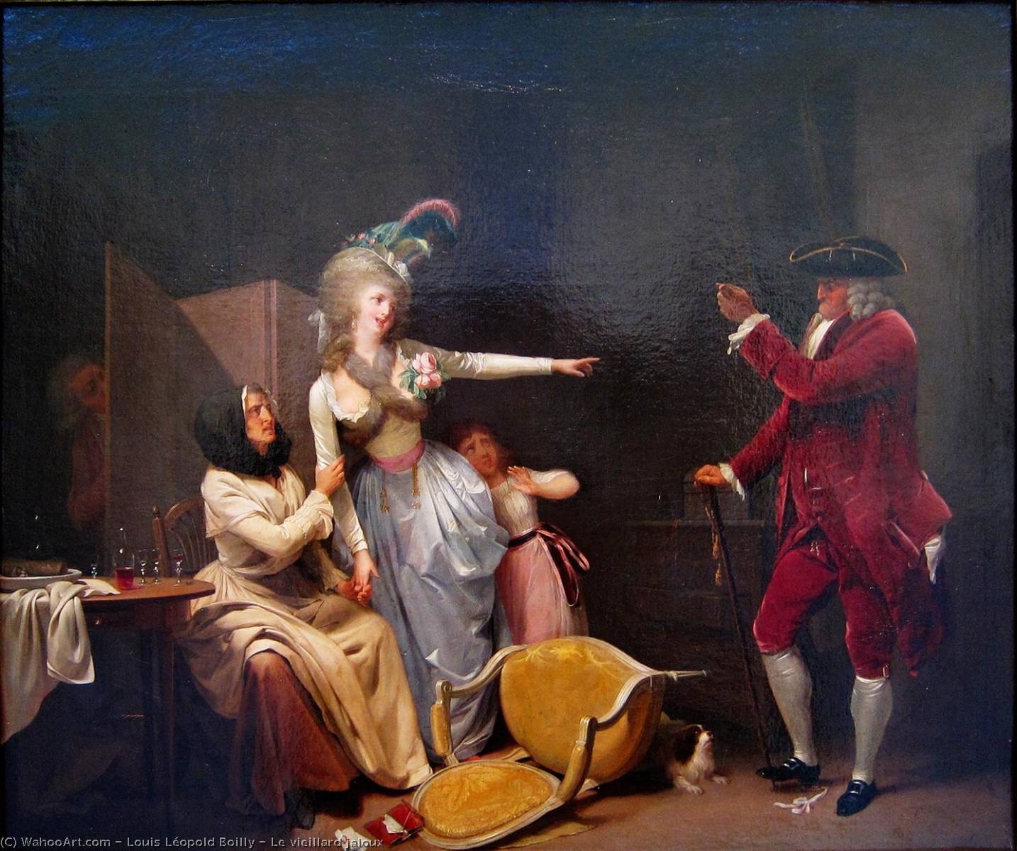 Download Le vieillard jaloux, 1791 by Louis Léopold Boilly (1761-1845, France) | Paintings Reproductions ...